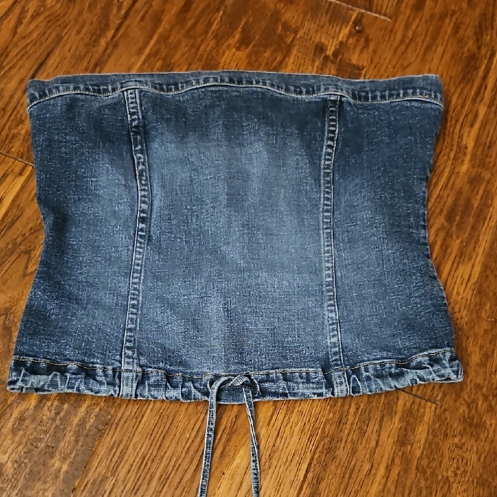 Denim Blue Women's Tube Top